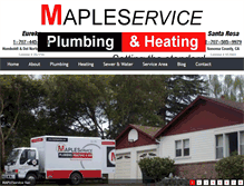 Tablet Screenshot of maplesplumb.com